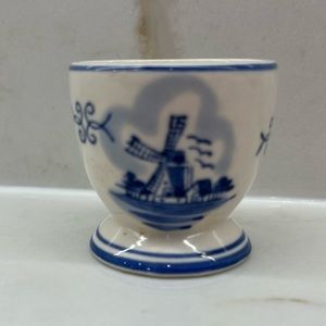 Vintage Delft Blue Egg Cup Coddler